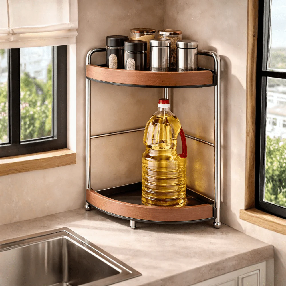 Multi-Layer Corner Storage Organizer Rack - Image 5