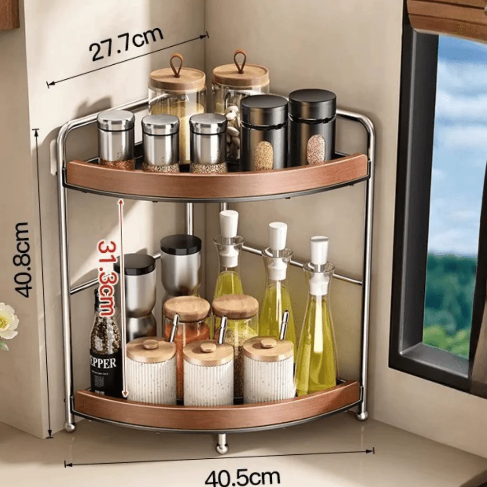Multi-Layer Corner Storage Organizer Rack - Image 7
