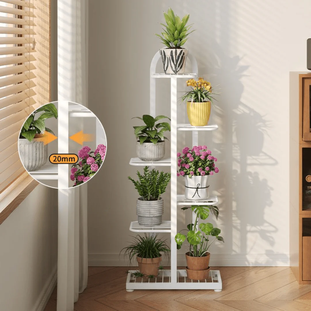 Multi-Layer Floor Standing Metal Flower Plant Stand - Image 3