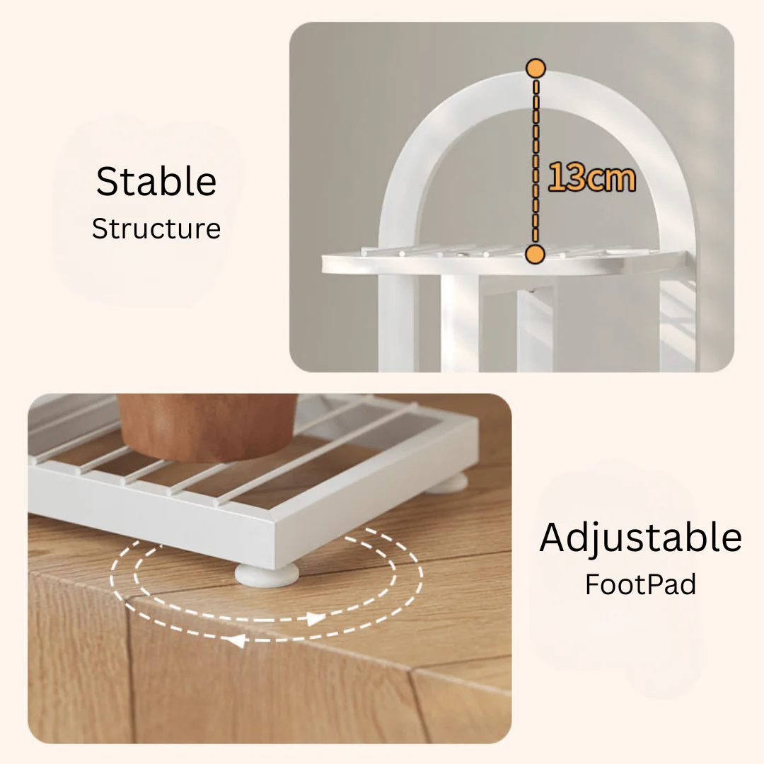 Multi-Layer Floor Standing Metal Flower Plant Stand - Image 5