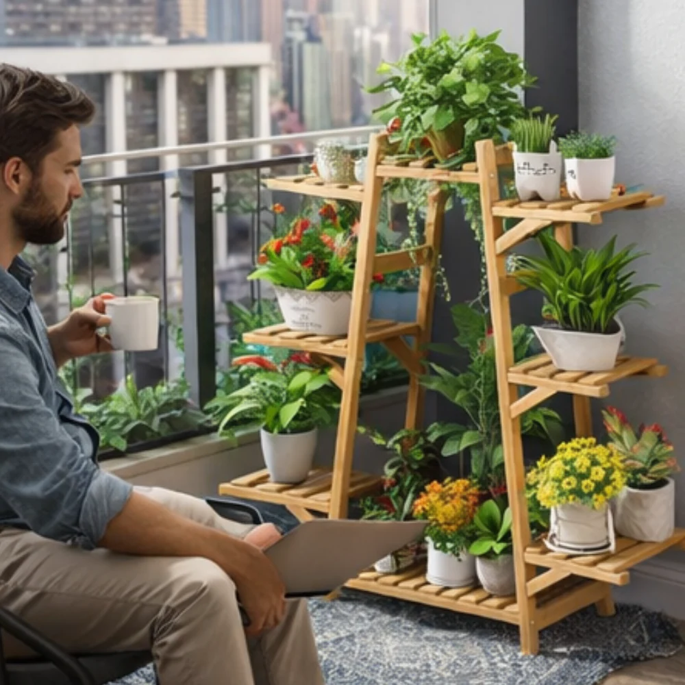Multi-Layer Floor-Standing Plant Display Stand - Image 2