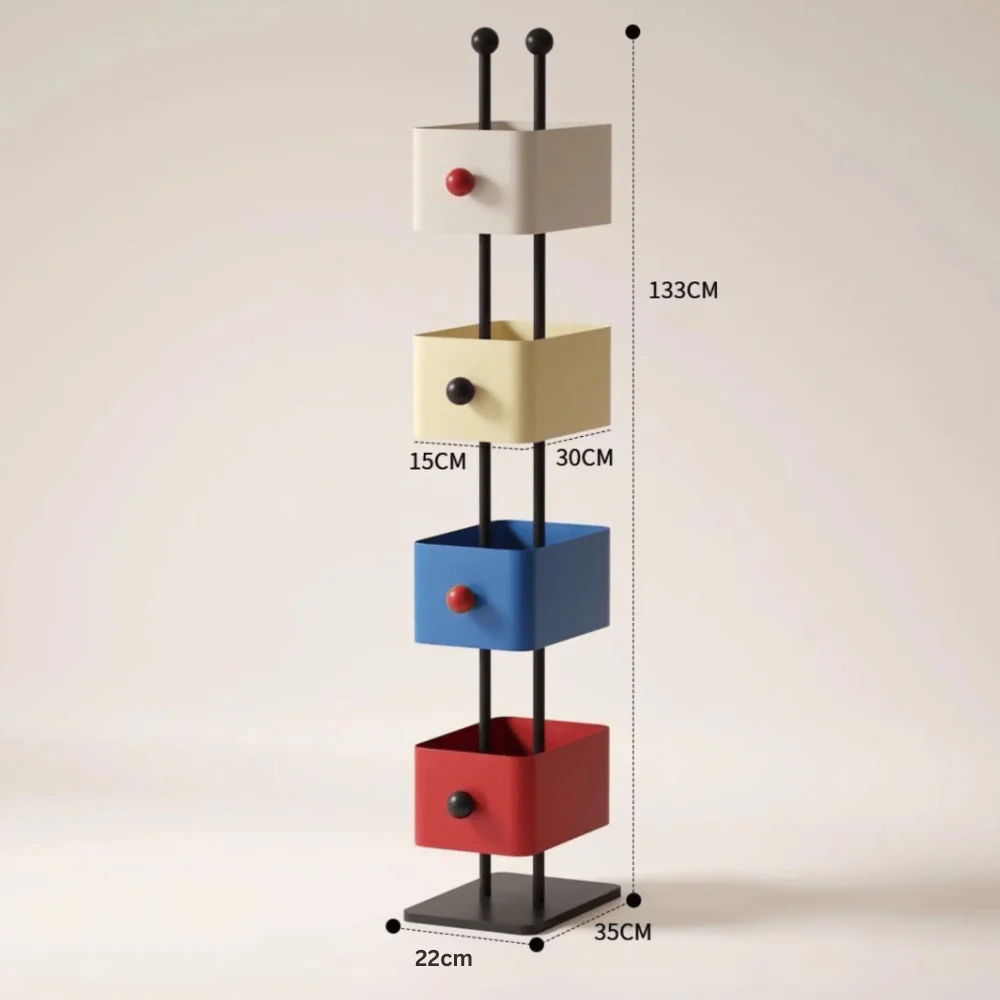 Multi-Layer Metal Floor Standing Storage Cabinet - Image 6