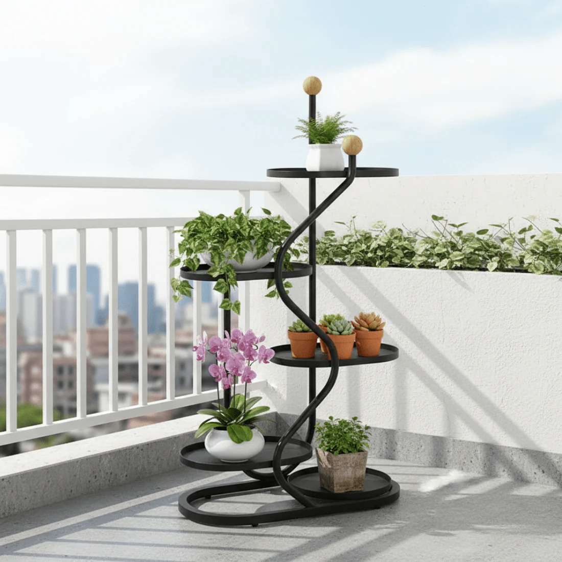 Multi-Layer Metal Flower Display Stand(91cm) - Image 3
