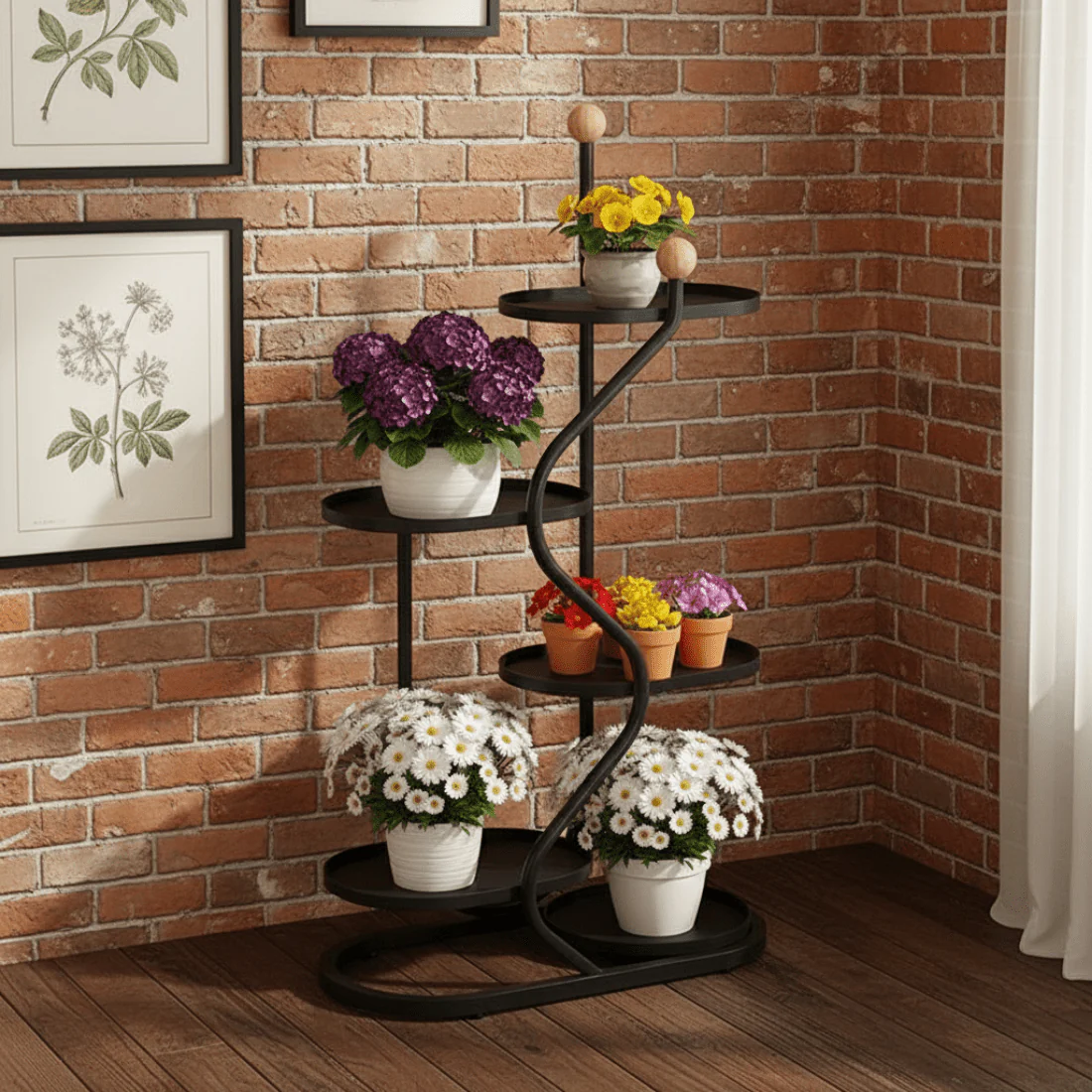 Multi-Layer Metal Flower Display Stand(91cm) - Image 4