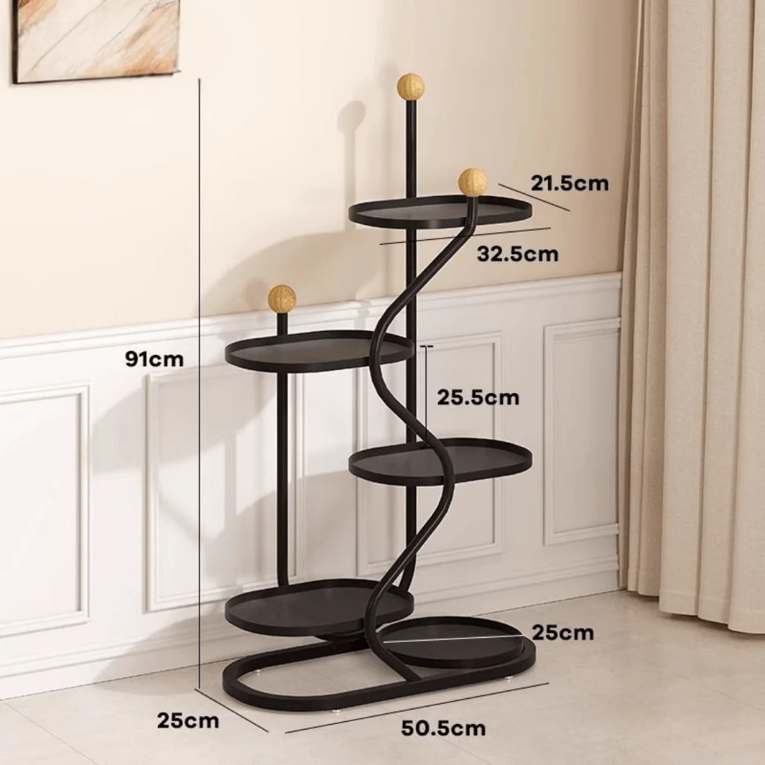 Multi-Layer Metal Flower Display Stand(91cm) - Image 6