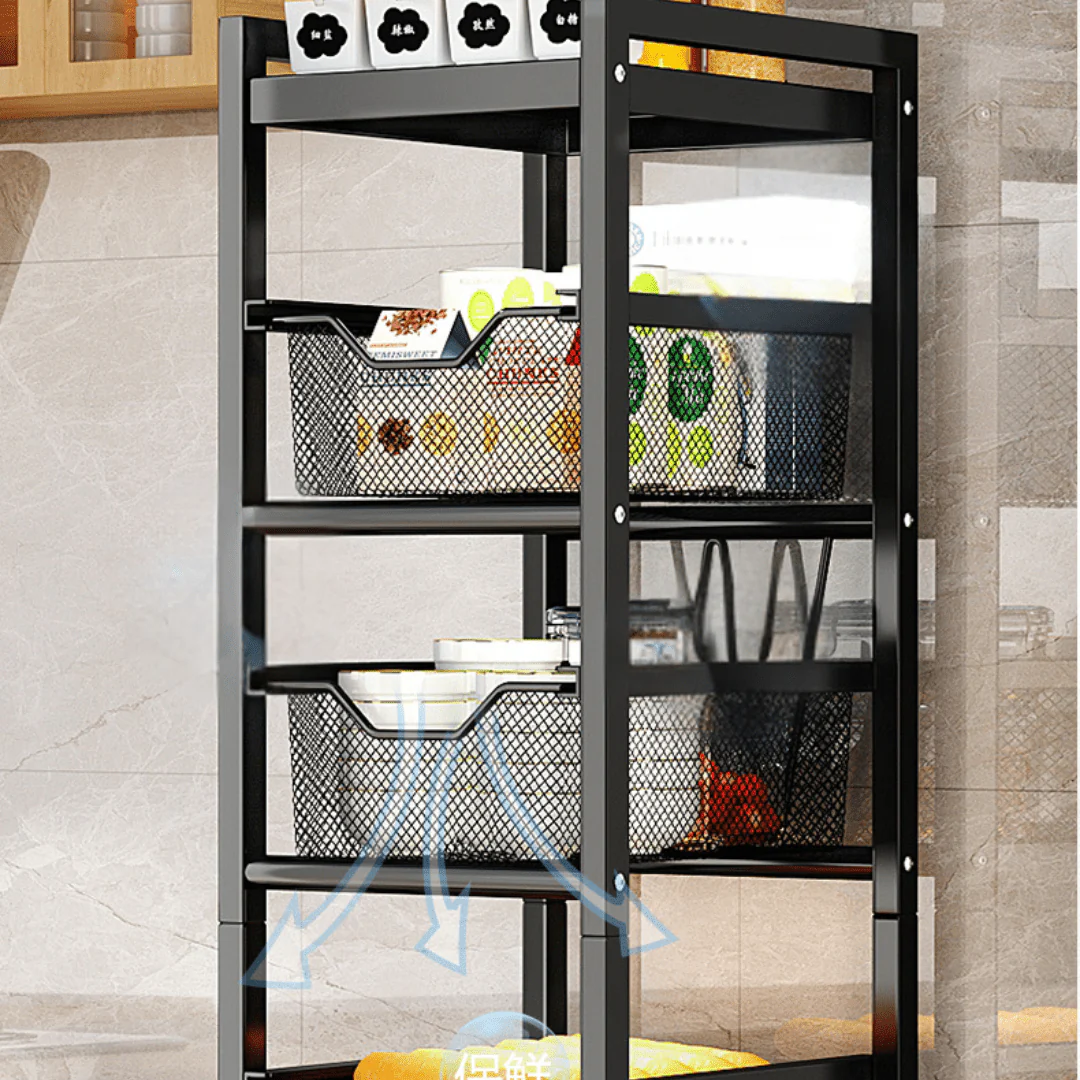 Multi-Layer Narrow Gap Floor Storage Cart - Image 7