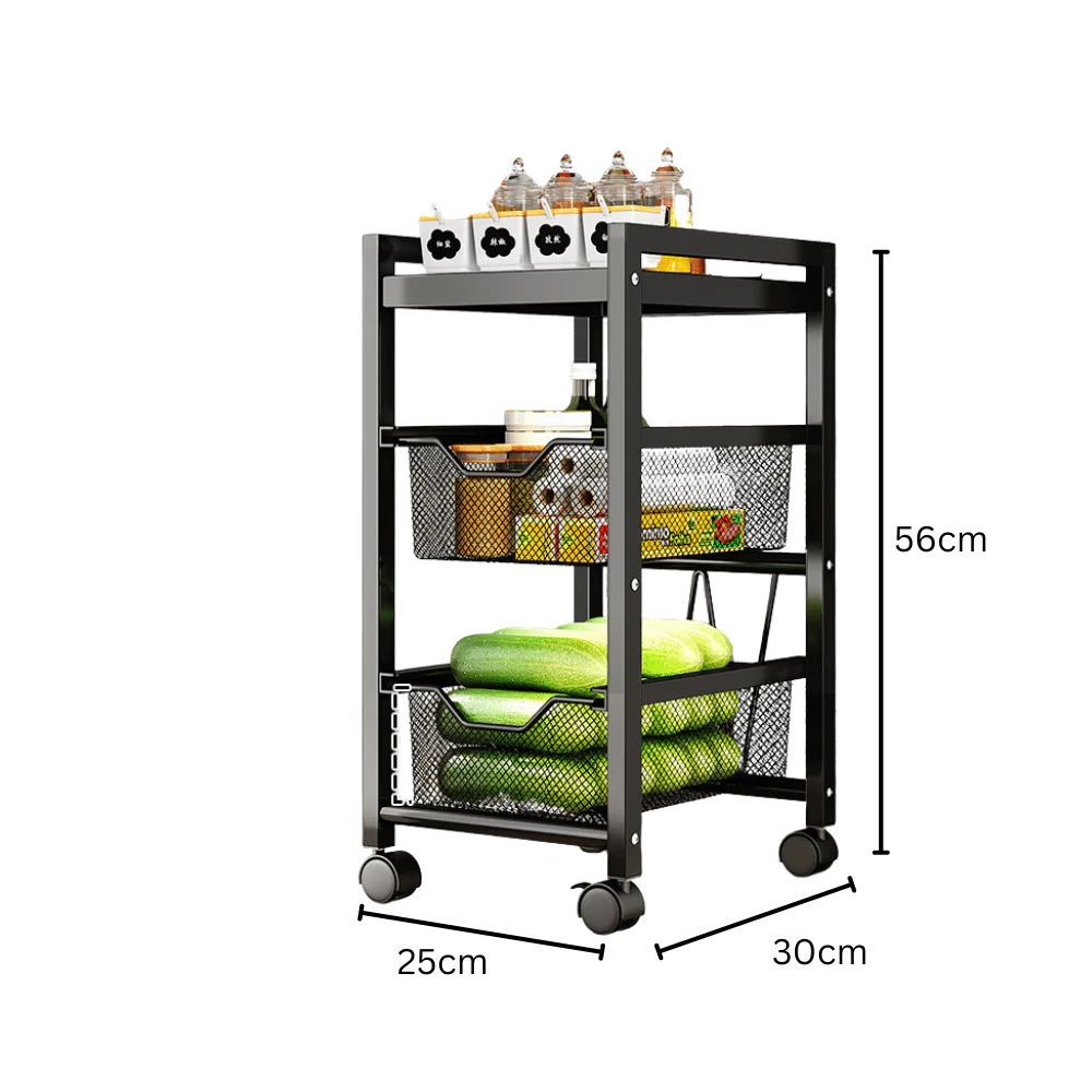 Multi-Layer Narrow Gap Floor Storage Cart - Image 8