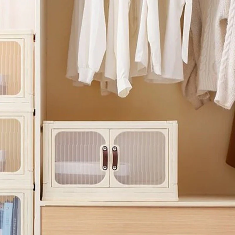 Multi-Layer Plastic Storage Cabinet with Lid & Wheels - Image 13