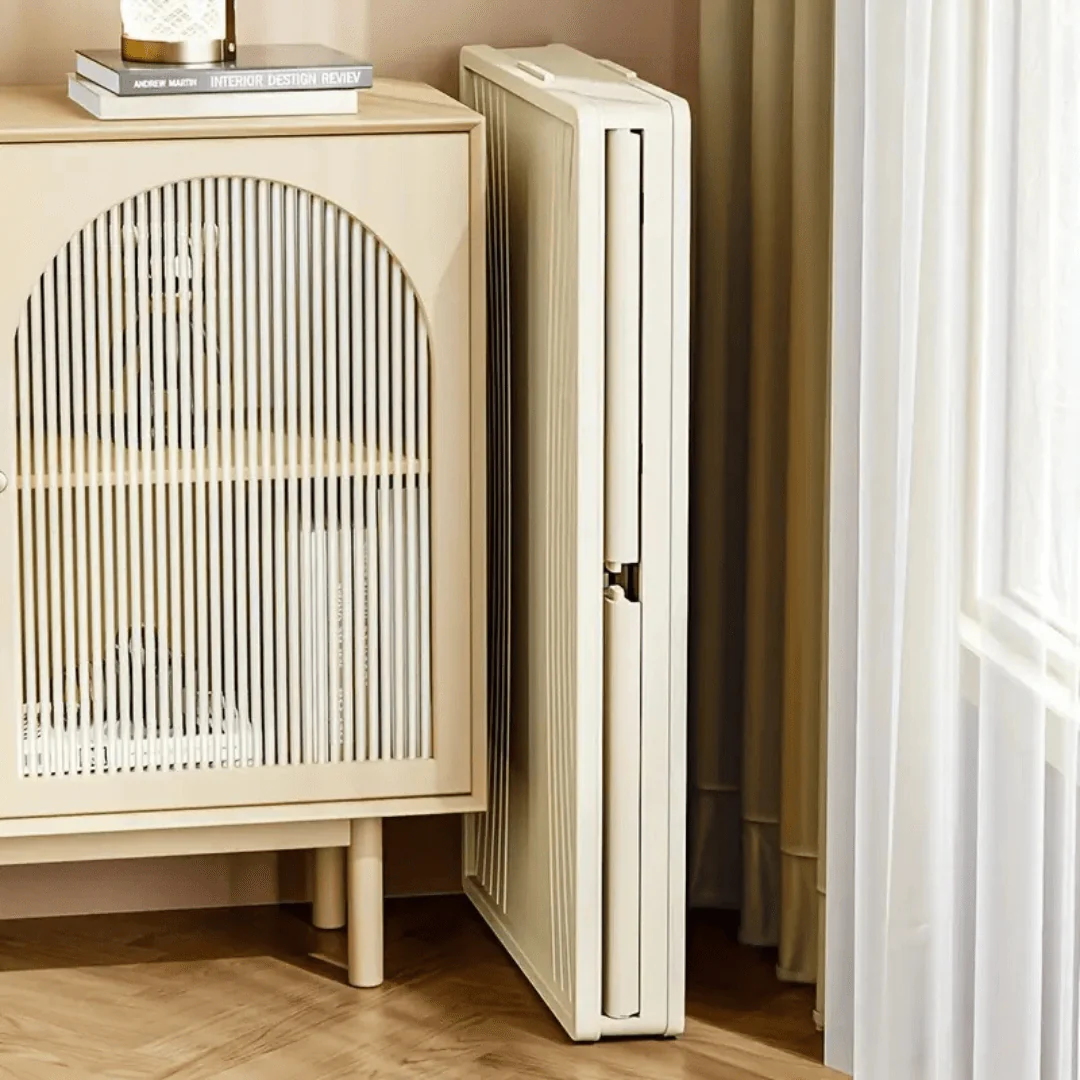 Multi-Layer Plastic Storage Cabinet with Lid & Wheels - Image 16