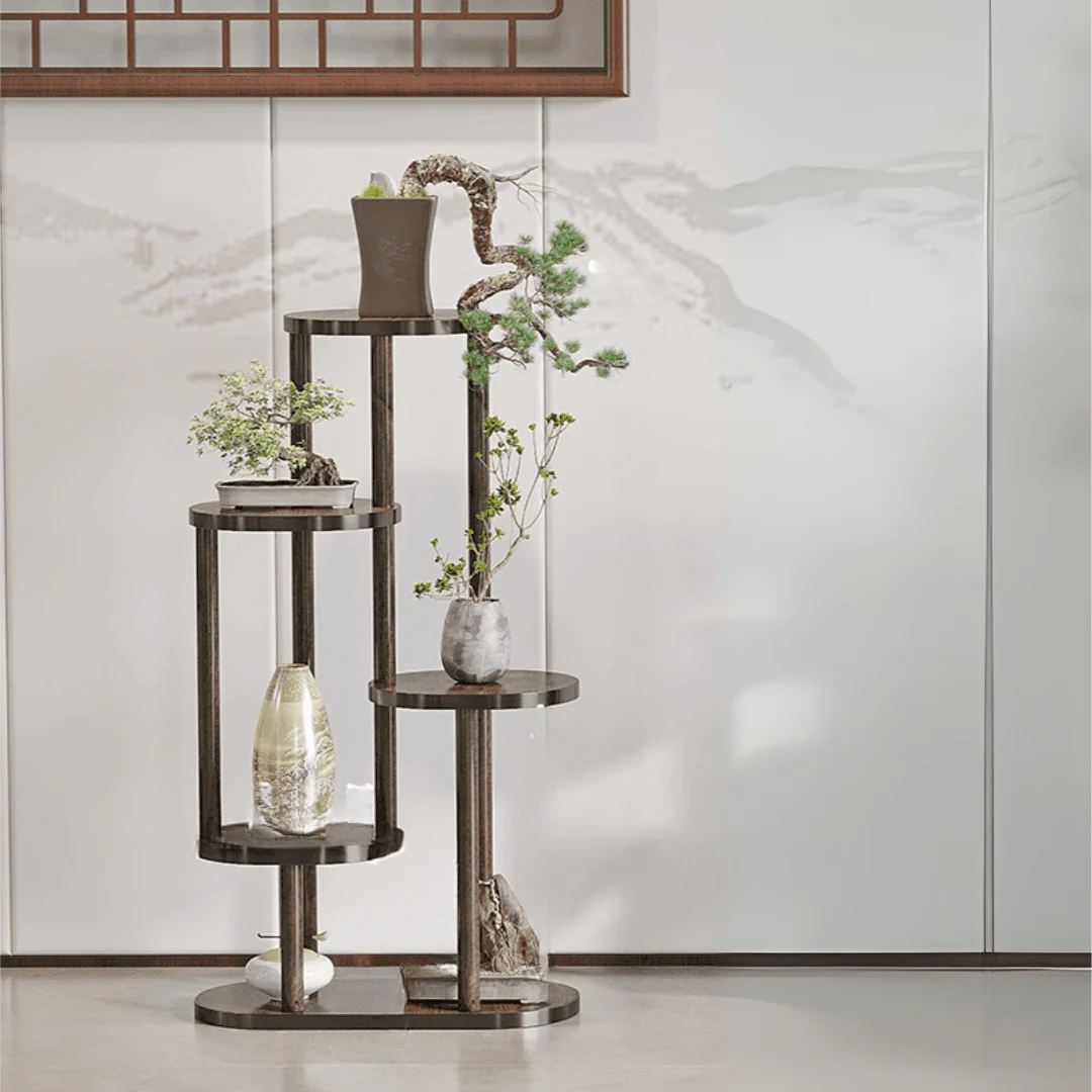 Multi-Layer Retro Design Wood Indoor Plant Stand - Image 3