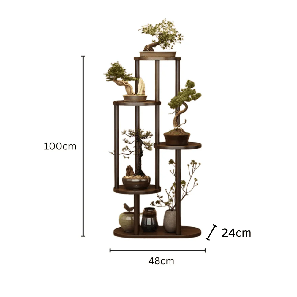 Multi-Layer Retro Design Wood Indoor Plant Stand - Image 6