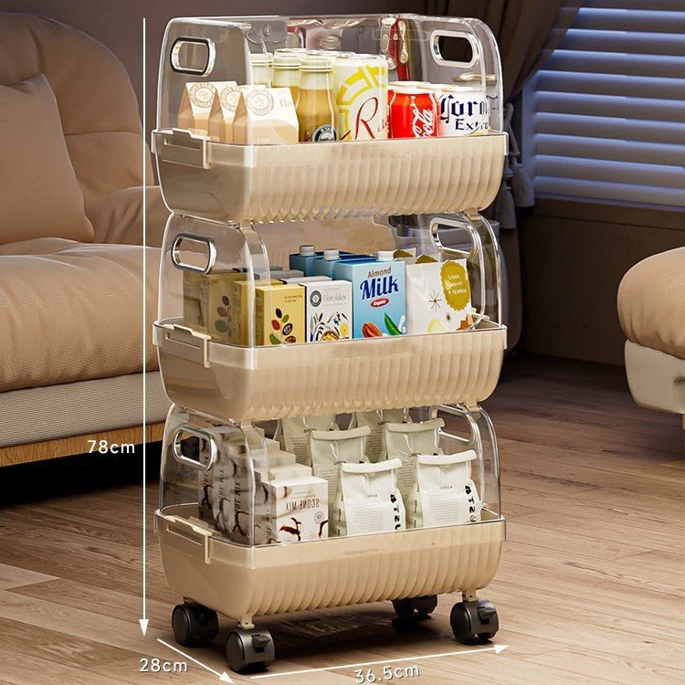 Multi-Layer Rolling Household Storage Trolley - Image 7