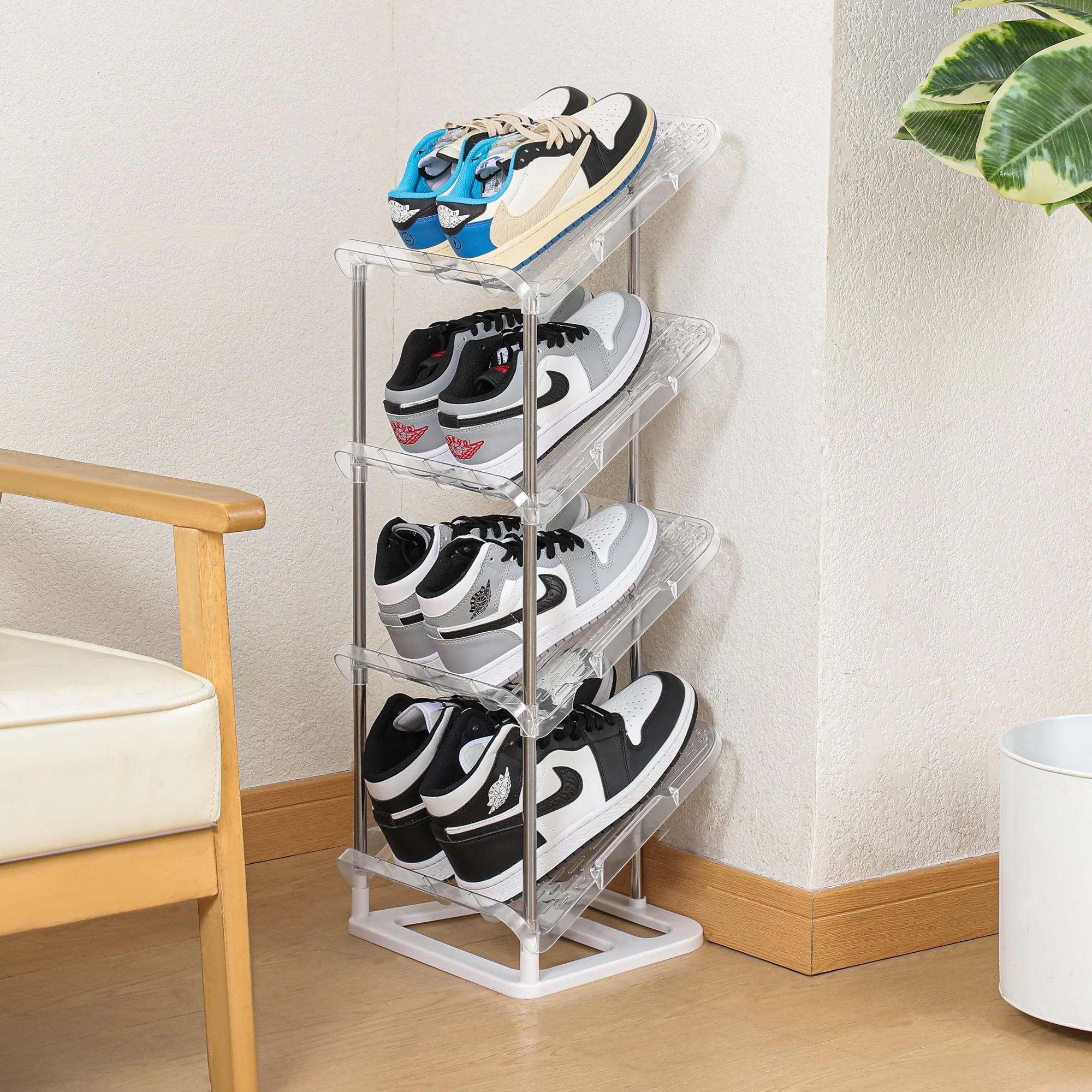 Multi-layer Stackable Steel Shoe Stand - Image 3