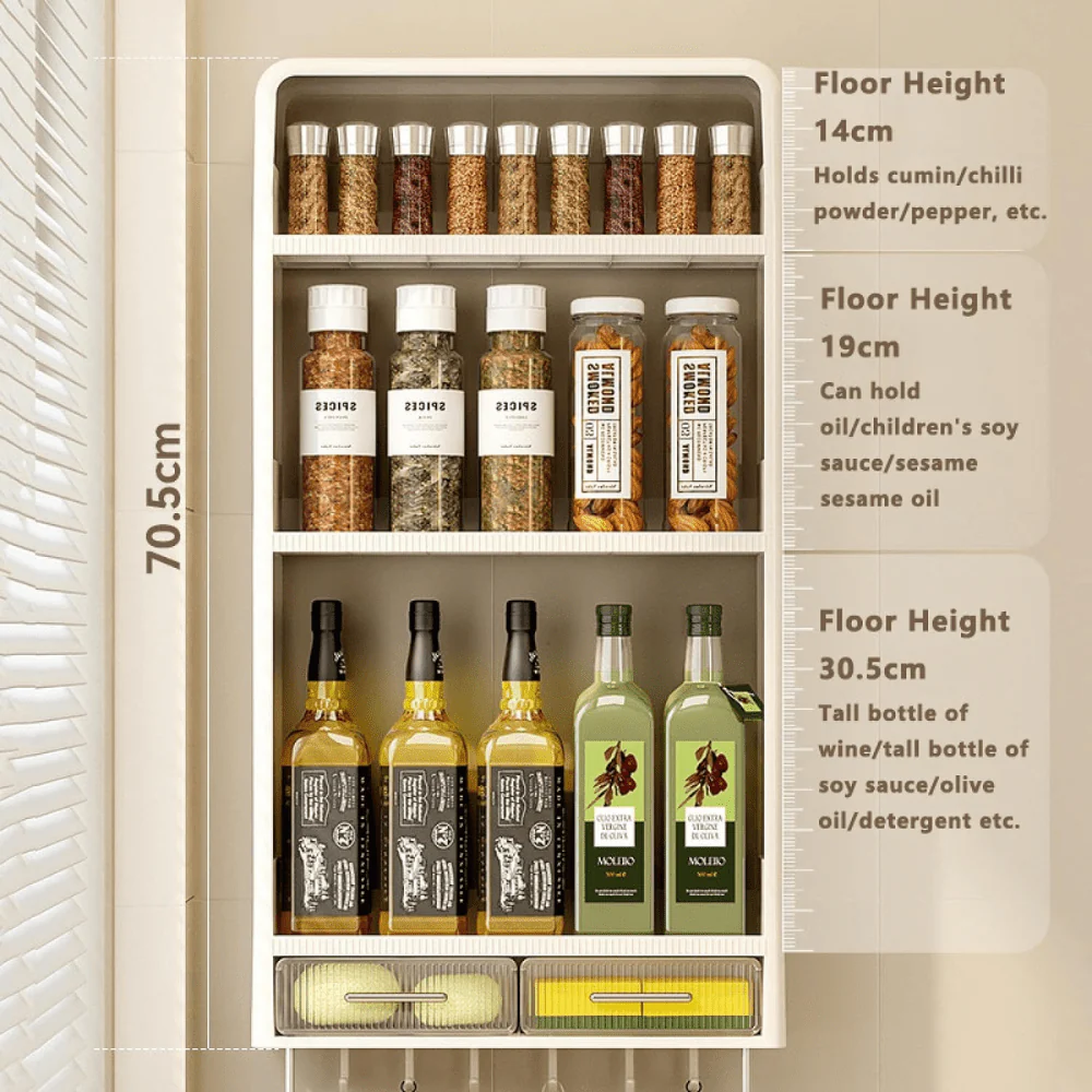 Multi-Layer Wall-Mounted Storage Shelves - Image 5
