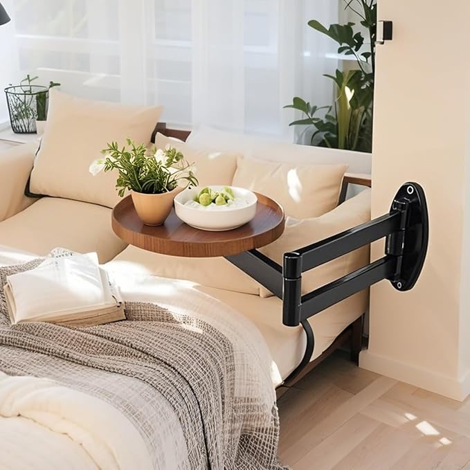 Multi-Purpose 180° Moveable Flip Down Wall Mounted Table (43cm) - Image 2