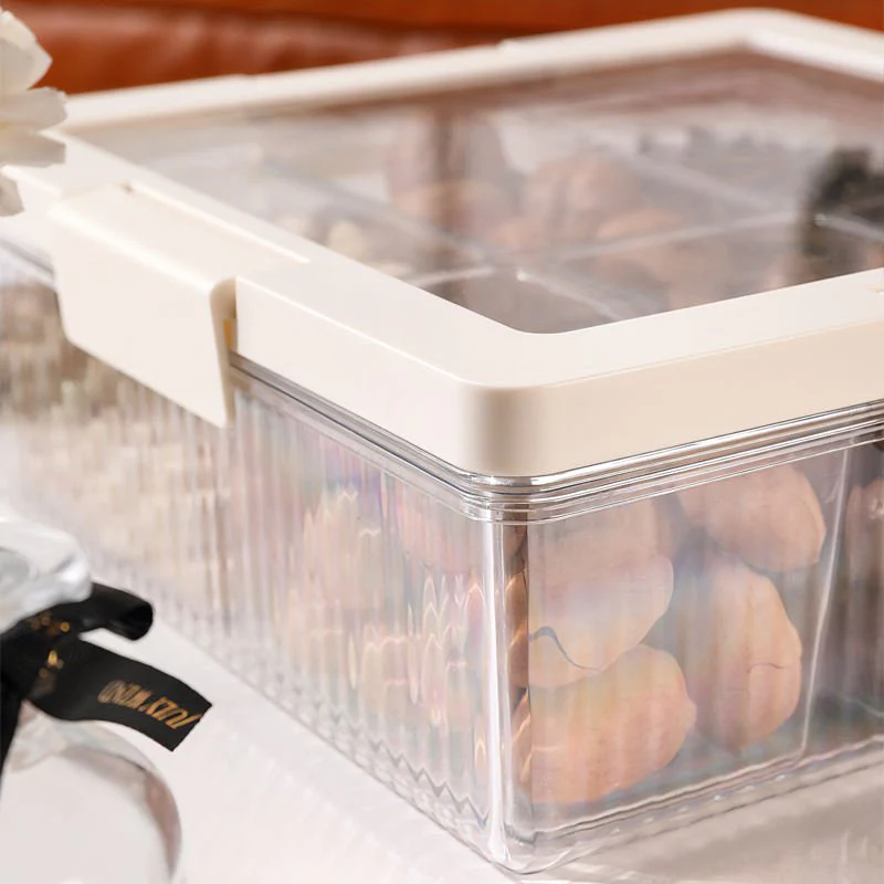 Multi-Purpose 6 Grid Snack & Candy Storage Container Box (27cm) - Image 3