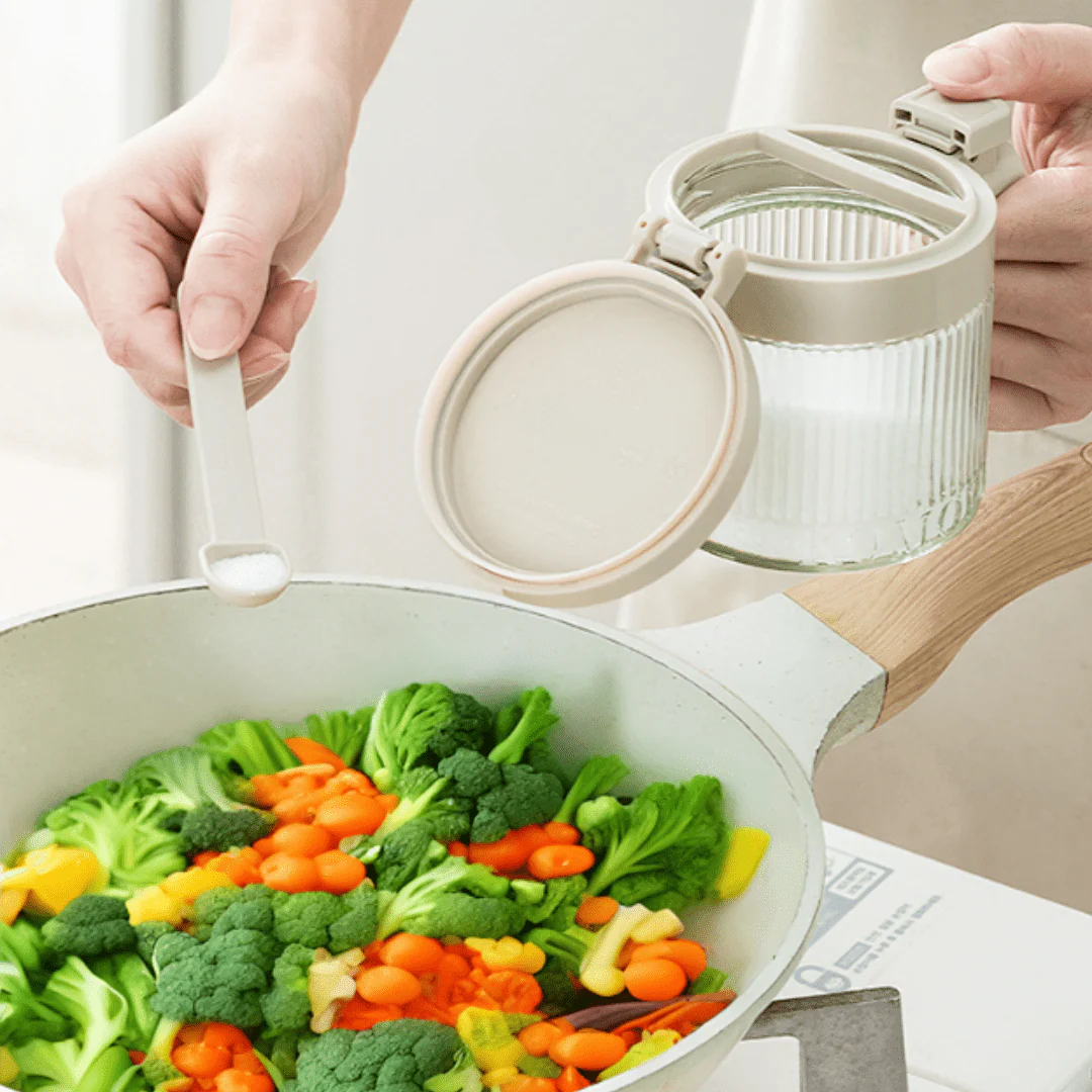 Multi-Purpose Airtight Mini Glass Containers with Spoon (300 ml) - Image 4