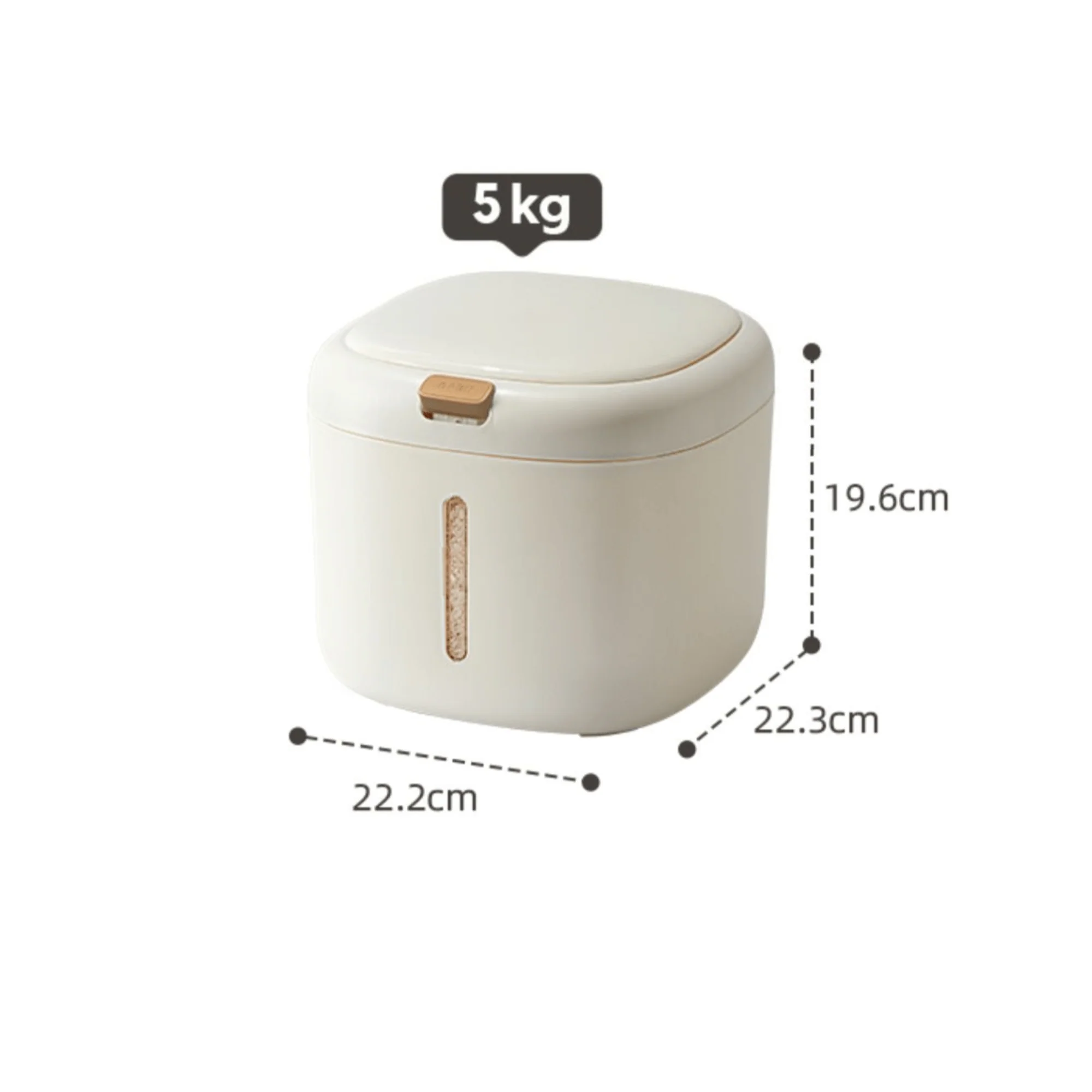 Multi-Purpose Airtight Plastic Rice Storage Container with Double Seal Lid - Image 6