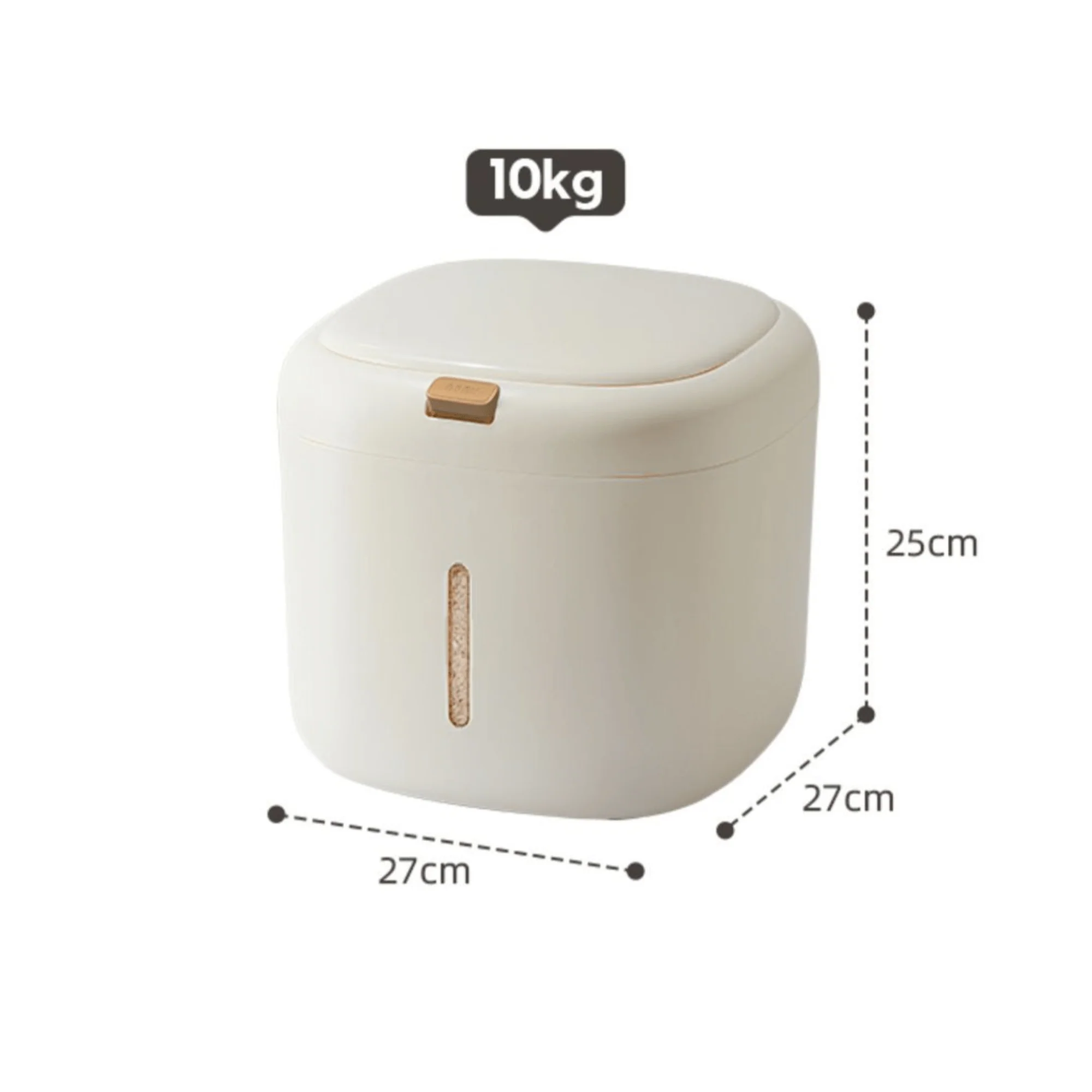 Multi-Purpose Airtight Plastic Rice Storage Container with Double Seal Lid - Image 7