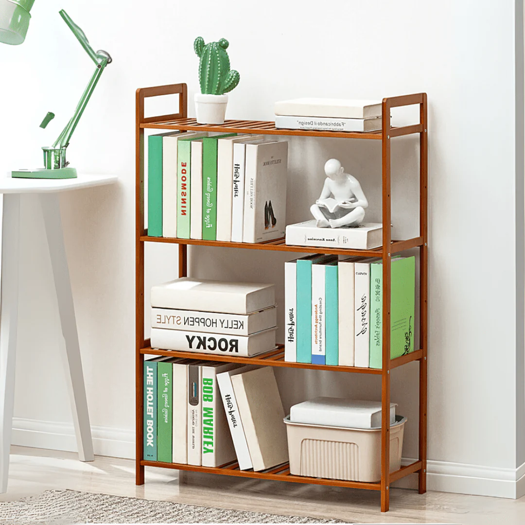 Multi-Purpose Bamboo Wood Floor-Standing Storage Rack (68cm) - Image 2
