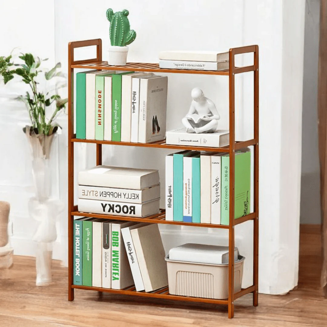 Multi-Purpose Bamboo Wood Floor-Standing Storage Rack (68cm) - Image 4