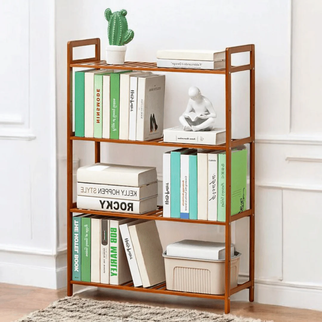 Multi-Purpose Bamboo Wood Floor-Standing Storage Rack (68cm) - Image 8