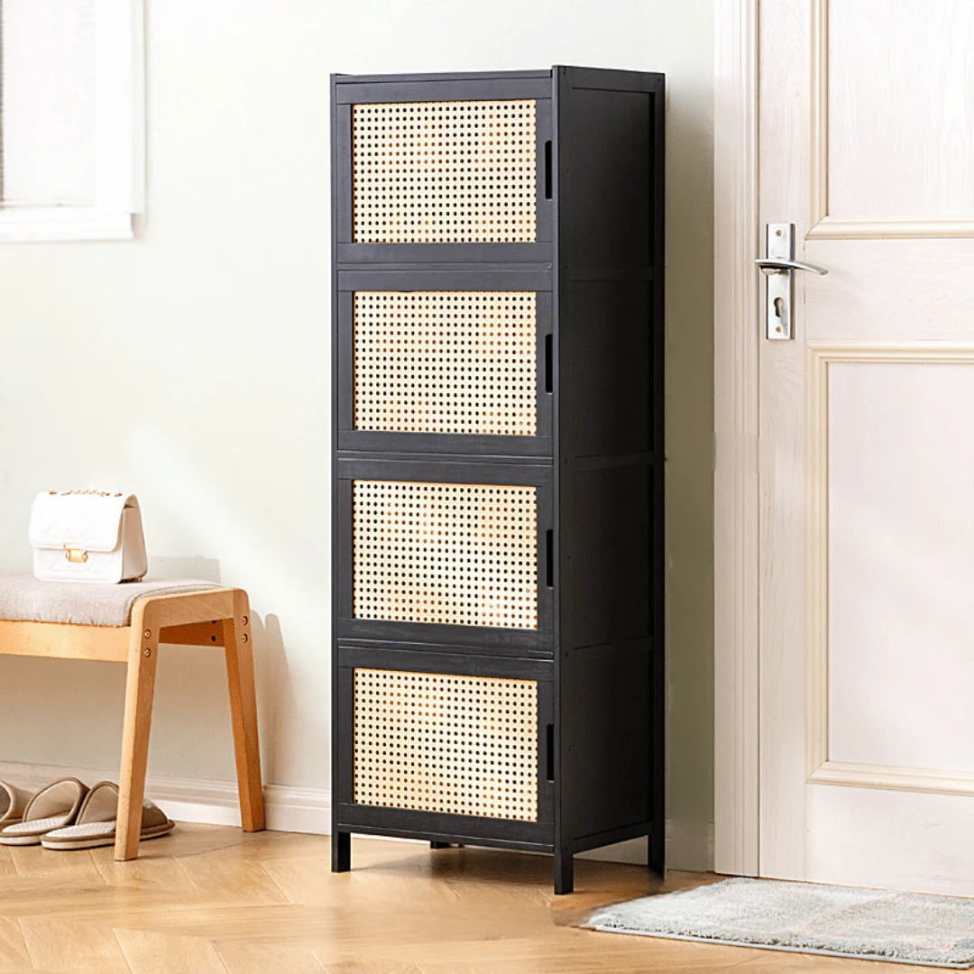 Multi-Purpose Bamboo Wood Storage Cabinet (43cm) - Image 7