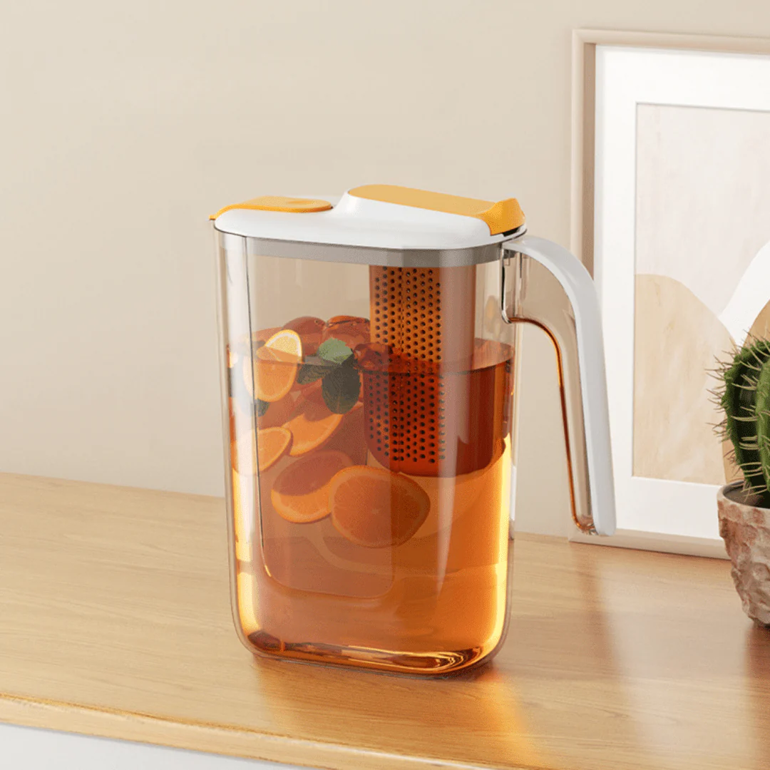 Multi-Purpose Beverages Kettle Jar with Strainer and 4 Cups (2.6L) - Image 2