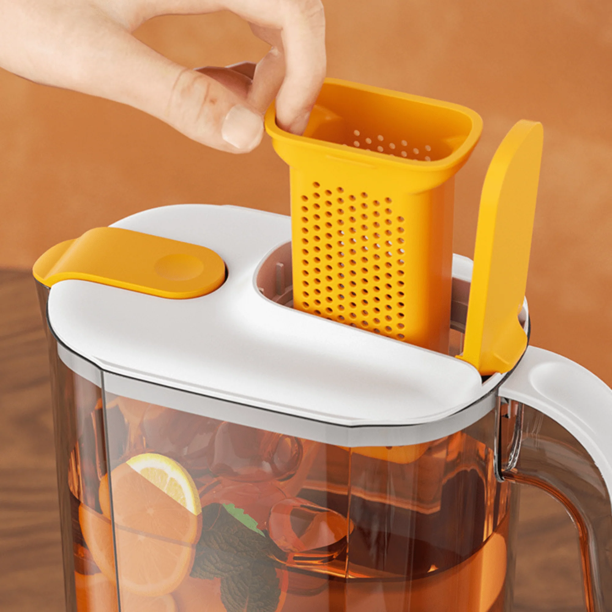 Multi-Purpose Beverages Kettle Jar with Strainer and 4 Cups (2.6L) - Image 6