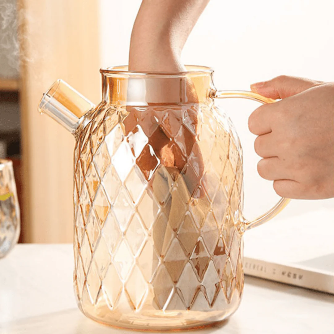 Multi-Purpose Borosilicate Glass Beverage Kettle With Lid - Image 6