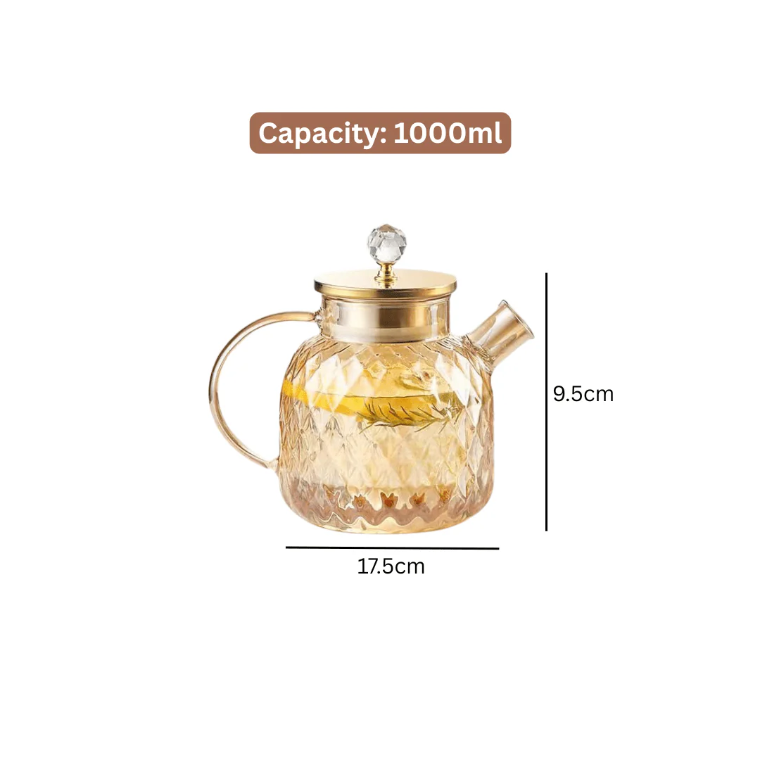 Multi-Purpose Borosilicate Glass Beverage Kettle With Lid - Image 7
