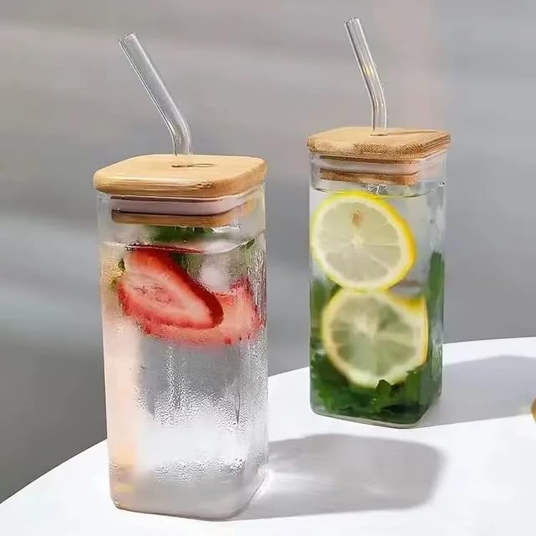 Multi-Purpose Borosilicate Glass Coffee and Juice Cup with Lid(400ml) - Image 8