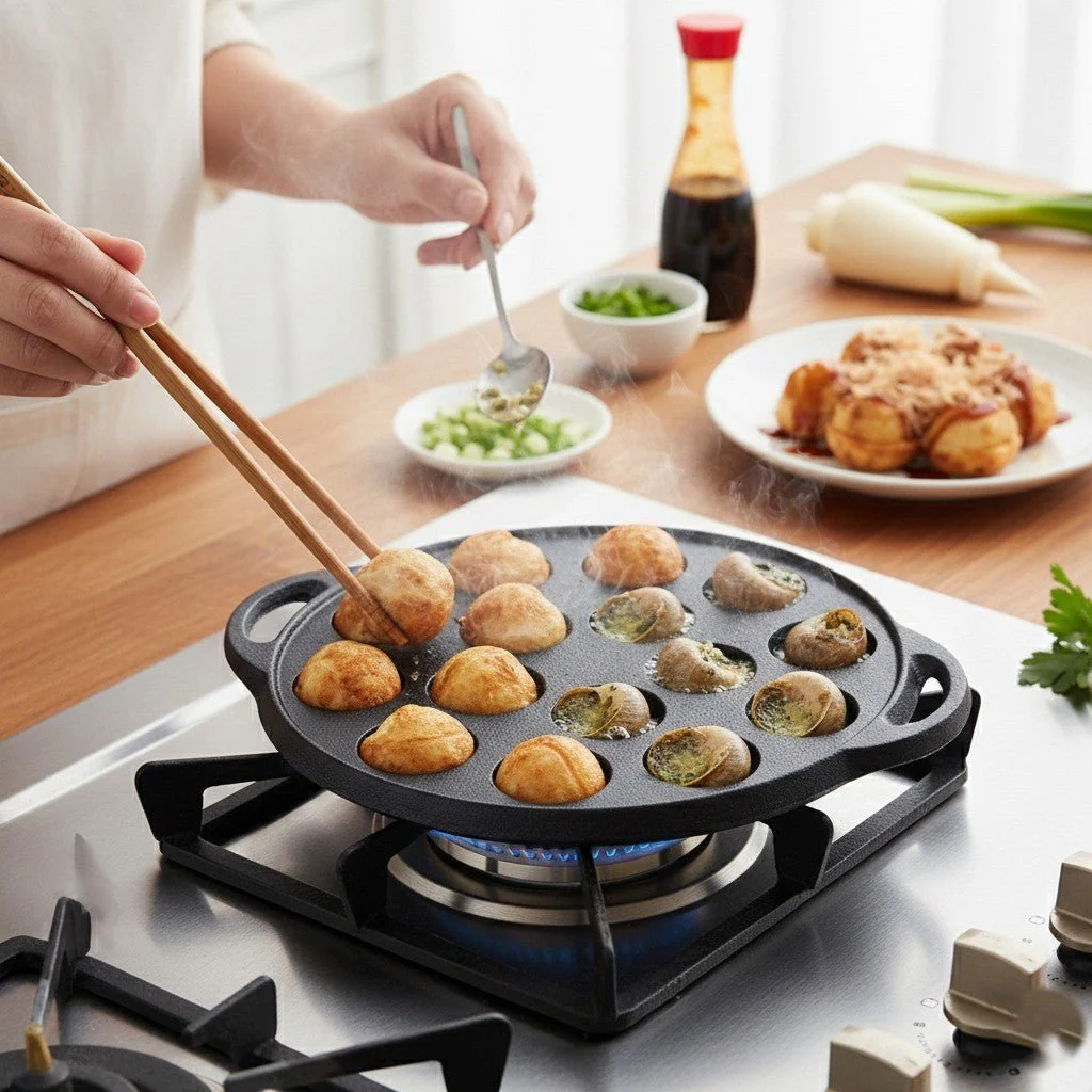 Multi-Purpose Cast Iron Round Mold Pan(21cm) - Image 10