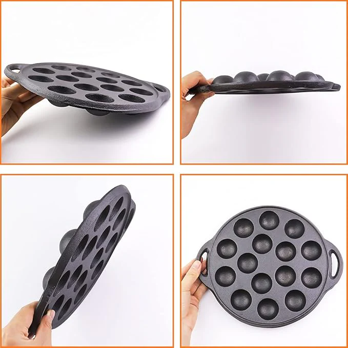 Multi-Purpose Cast Iron Round Mold Pan(21cm) - Image 2