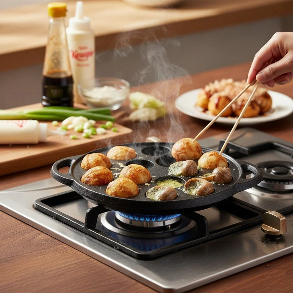 Multi-Purpose Cast Iron Round Mold Pan(21cm) - Image 8
