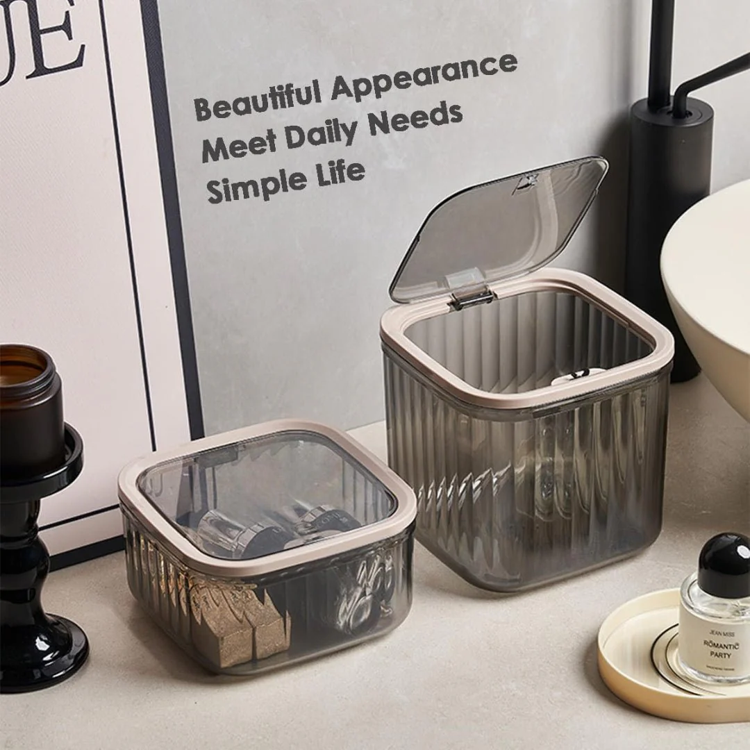 Multi-Purpose Compact Storage Box with Lid - Image 2