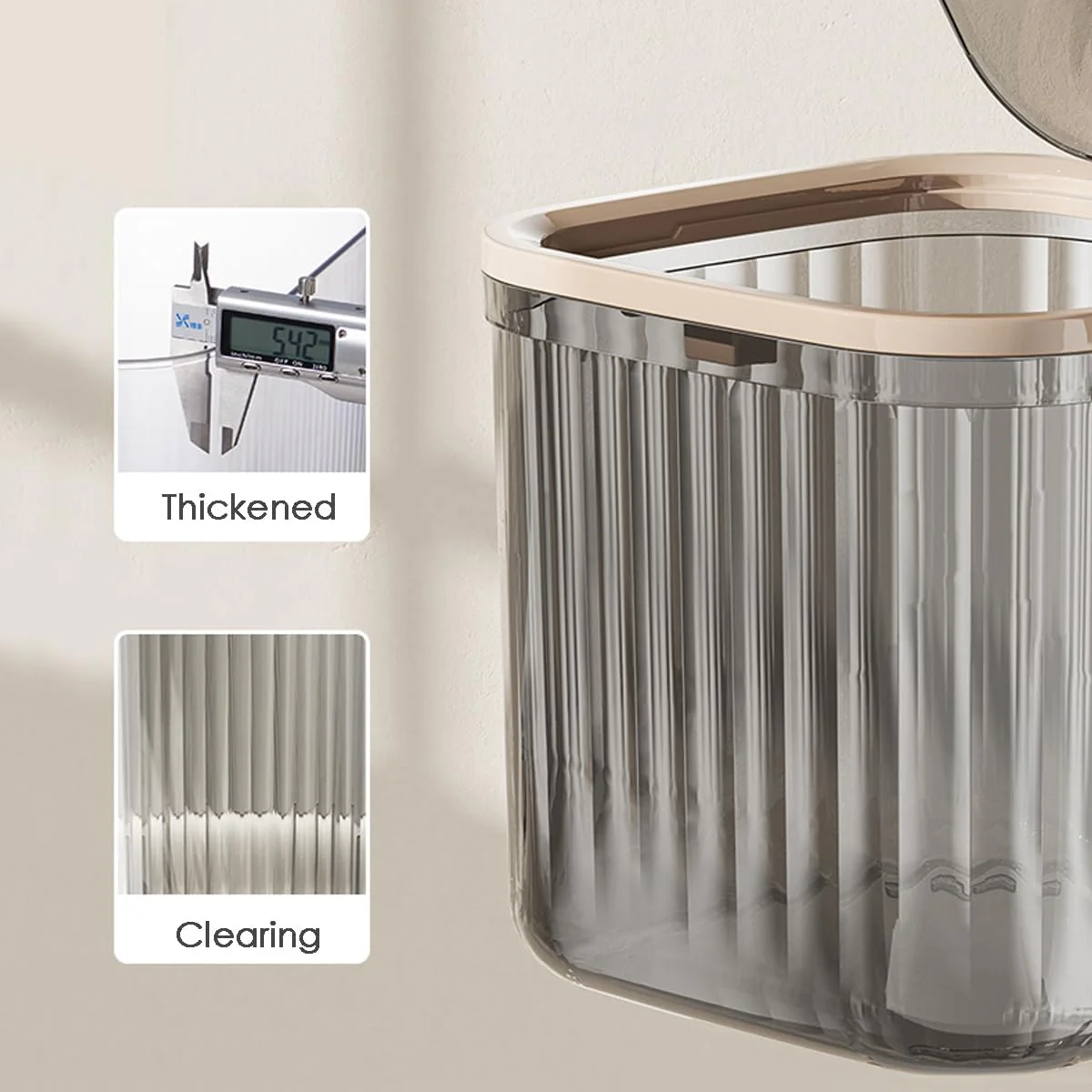Multi-Purpose Compact Storage Box with Lid - Image 3