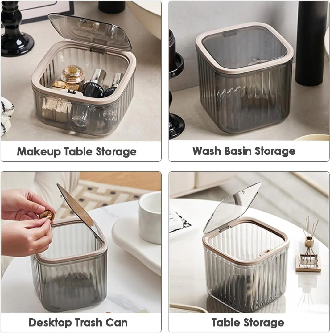 Multi-Purpose Compact Storage Box with Lid - Image 4
