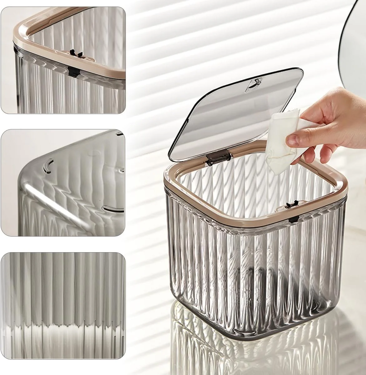 Multi-Purpose Compact Storage Box with Lid - Image 6
