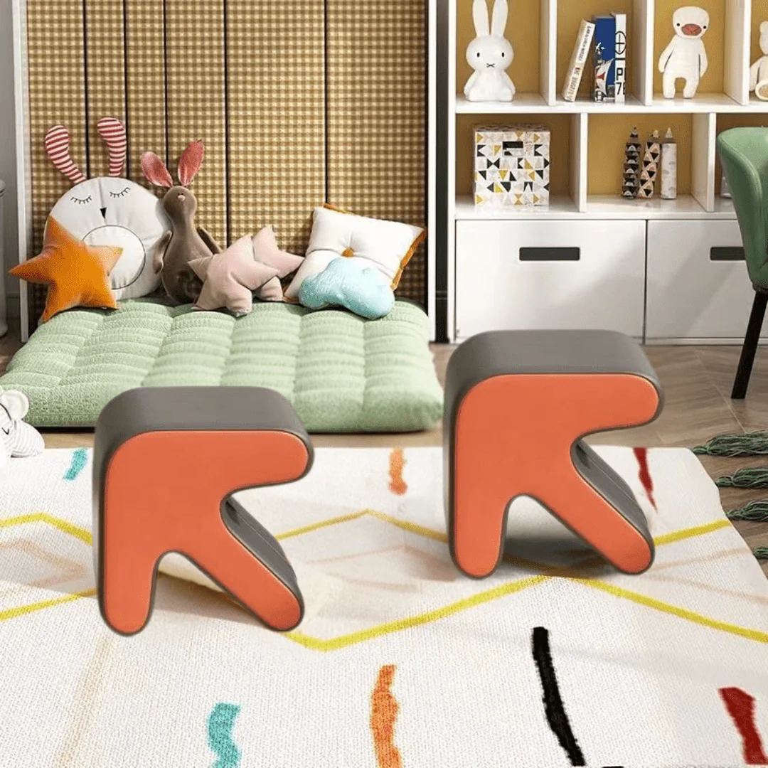 Multi-Purpose Creative Arrow-Shaped Leather Ottoman Foot Stool - Image 4