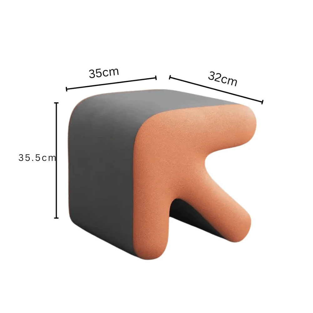 Multi-Purpose Creative Arrow-Shaped Leather Ottoman Foot Stool - Image 6