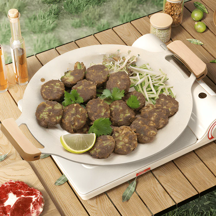 Multi-Purpose Maifan Stone Non-Stick Grill Pan(42cm) - Image 4