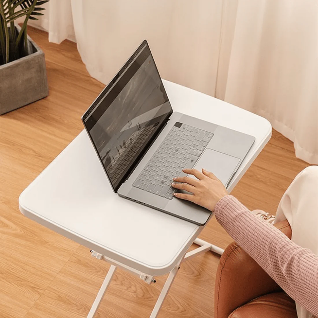 Multi-Purpose Height Adjustable Folding Table - Image 3
