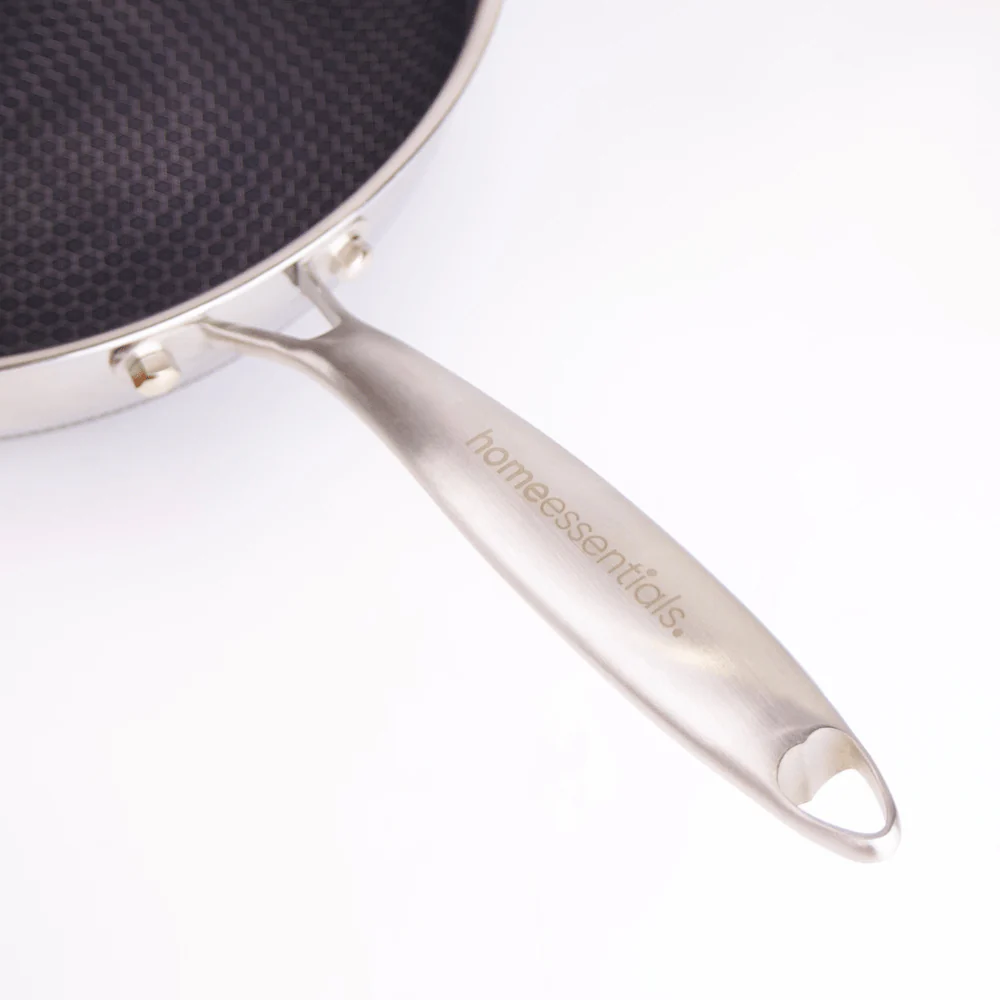 Multi-Purpose Honeycomb Stainless Steel Deep Frying Pan with Composite Lid (28 cm) - Image 6