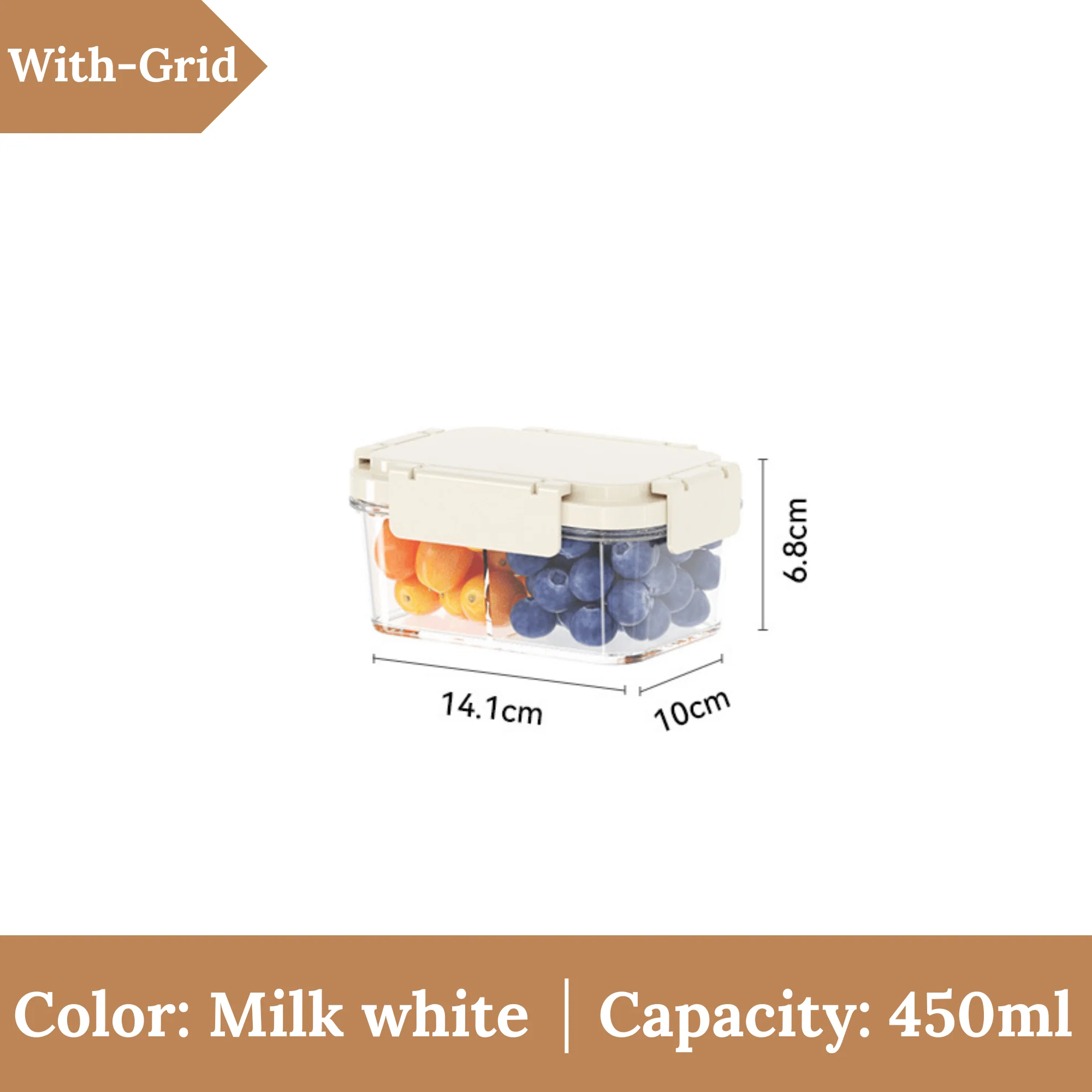 Multi-Purpose Leakproof Food Storage Container with Compartments - Image 6