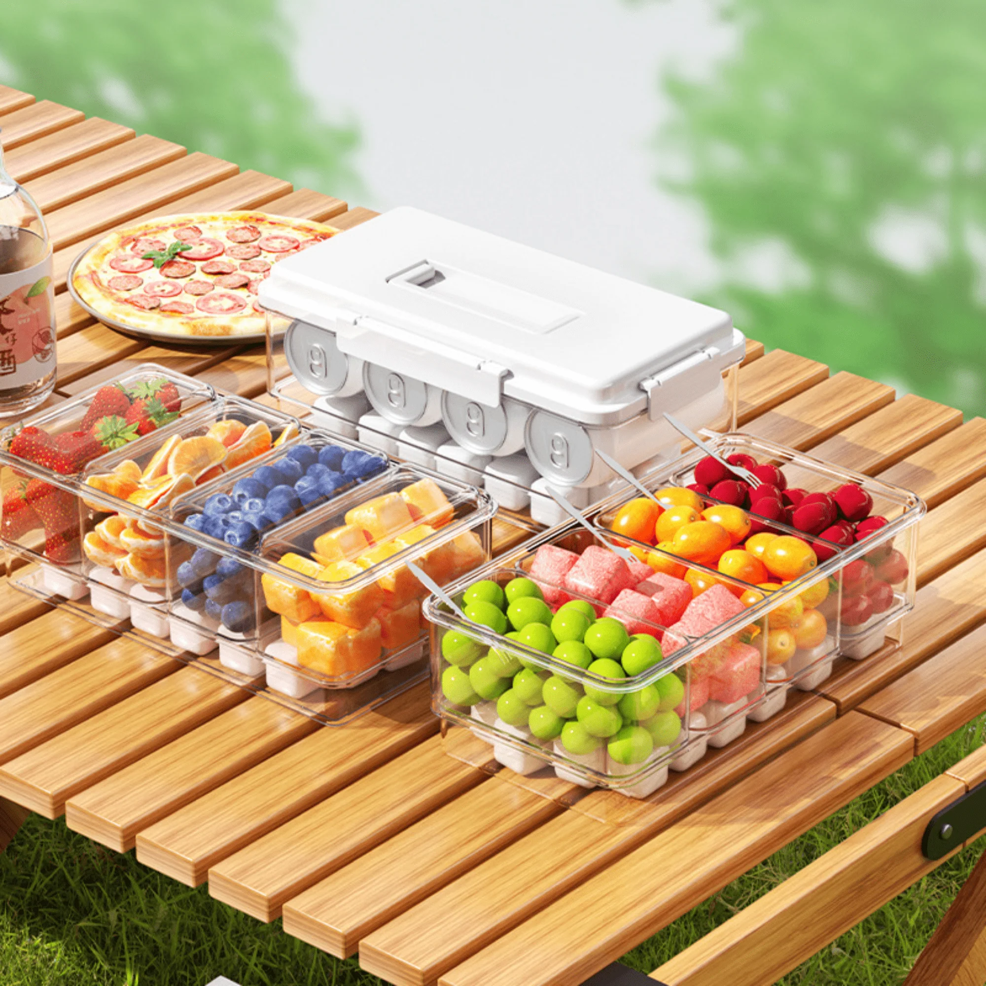 Multi-Purpose Leakproof Plastic Food Storage Container with Lid (Pack of 1) - Image 2