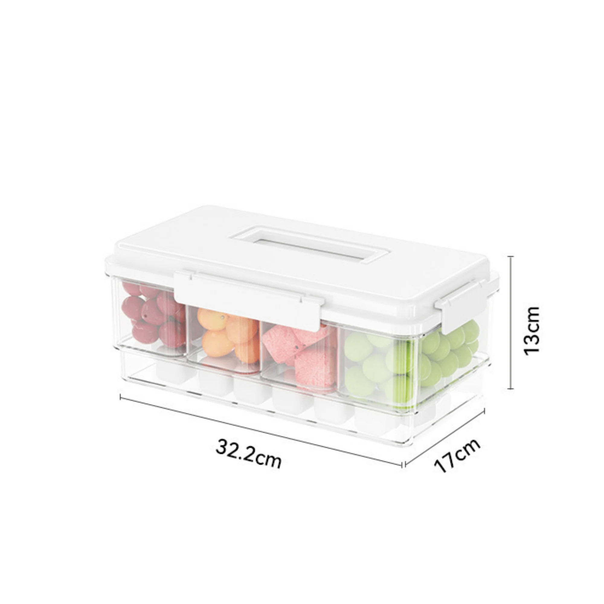 Multi-Purpose Leakproof Plastic Food Storage Container with Lid (Pack of 1) - Image 7