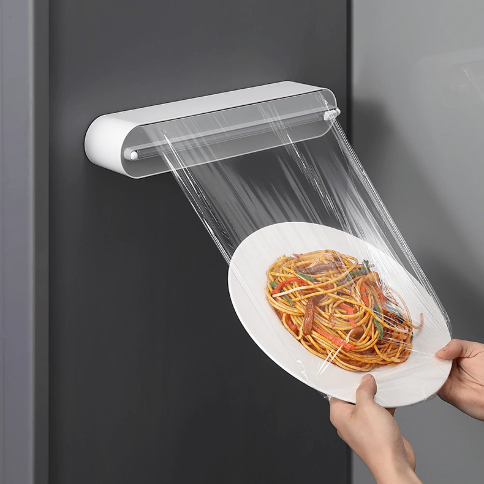 Multi-Purpose Magnetic Plastic Wrap Cutter with Built-in Blade (36.5cm) - Image 3