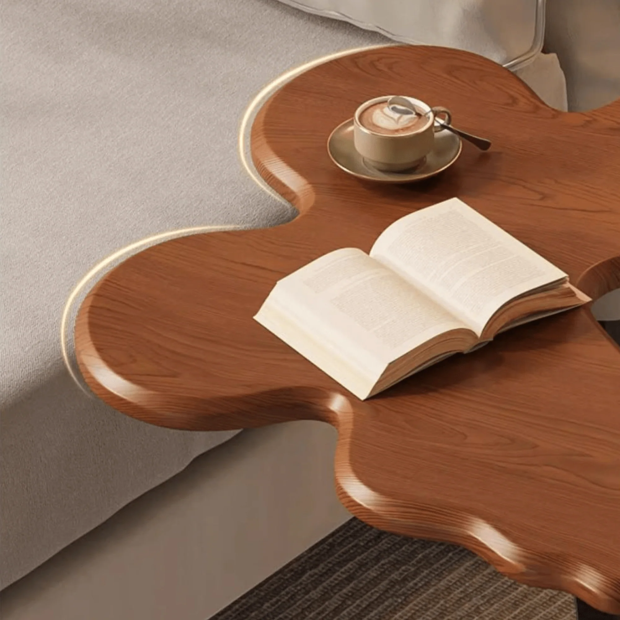 Multi-Purpose Metal Butterfly Bedside Table with Rounded Safe Corners (30cm) - Image 5