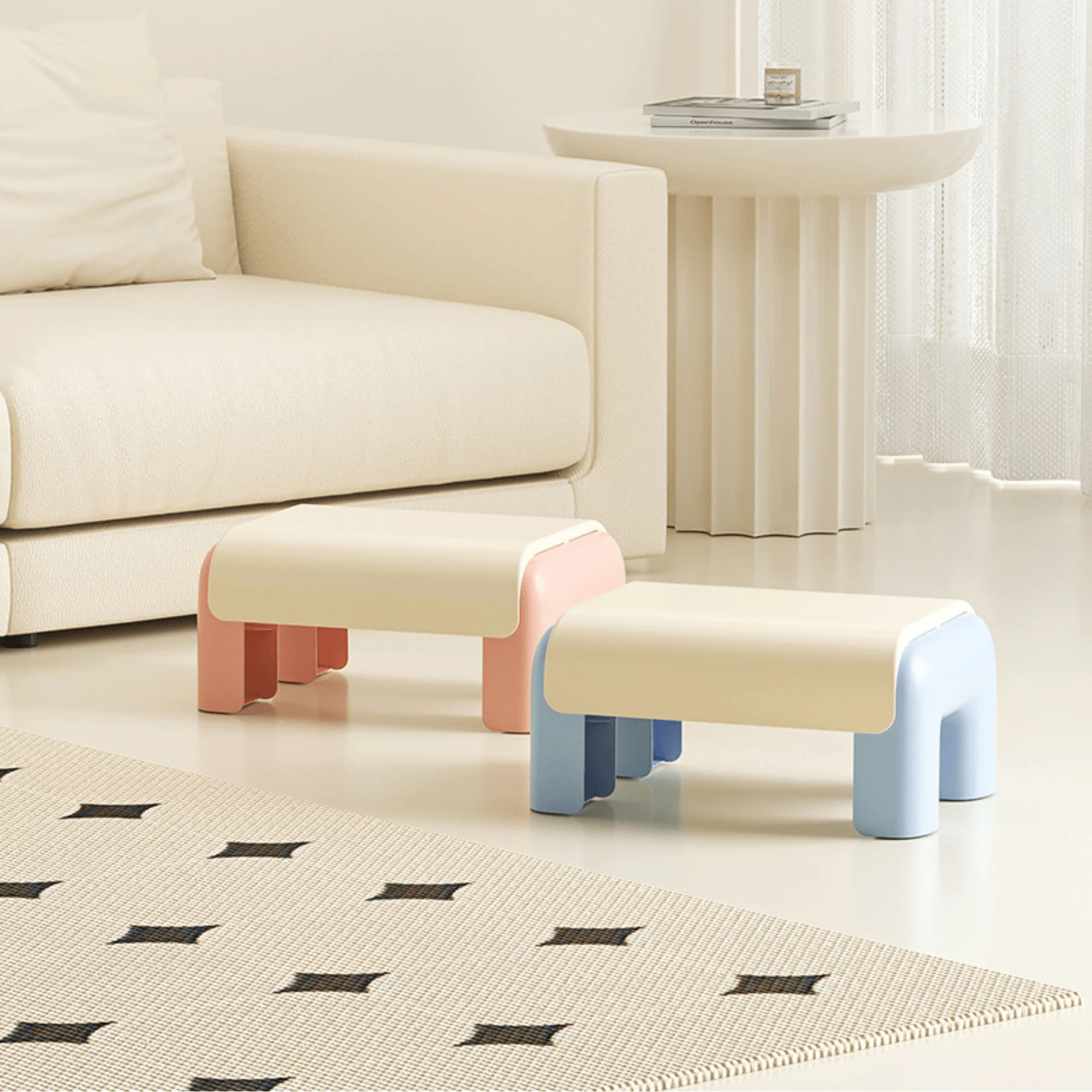 Multi-Purpose Non-Slip Plastic Stool Home Use (32cm)